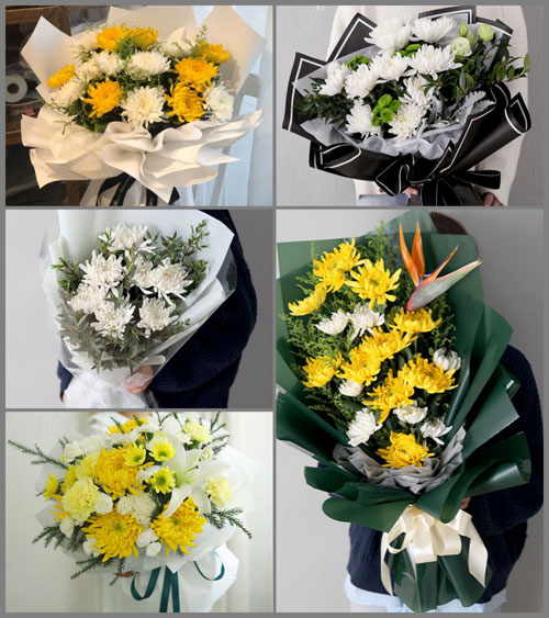 广东汕头市龙湖区新溪镇中三合村白事花束代送